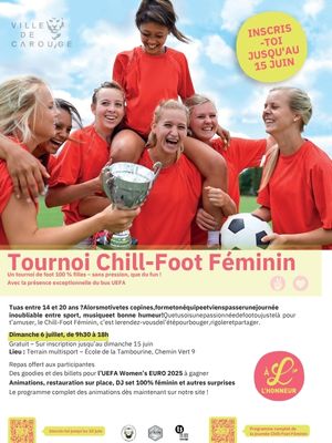 Tournoi Chill-Foot Féminin Participation à la mise en place de tournois sportif lors de Sports Sans Frontières organisé par le Haut Commissariat des Nations unies pour les réfugiés